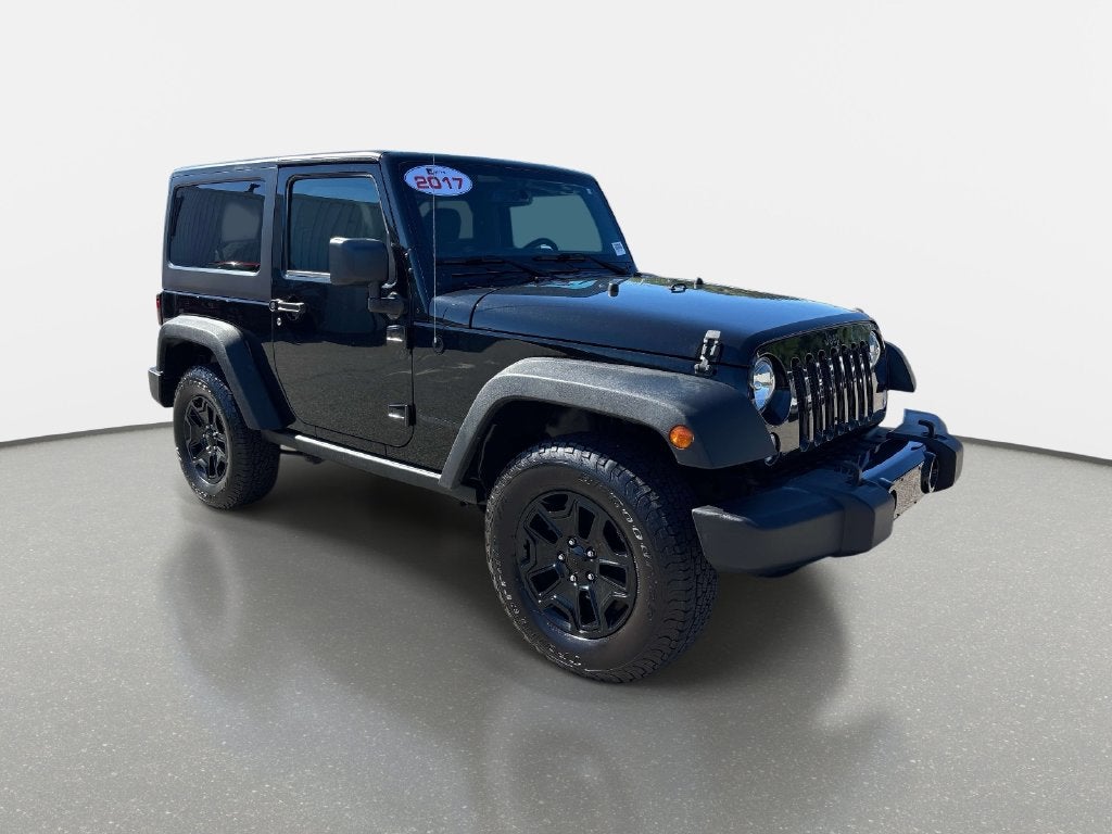Used 2017 Jeep Wrangler Willys Wheeler with VIN 1C4AJWAGXHL708329 for sale in Kingston, MA