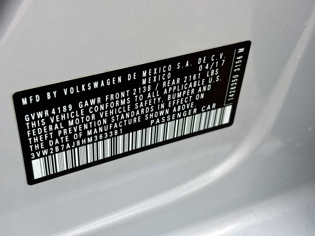 2017 Volkswagen Jetta 1.4T S