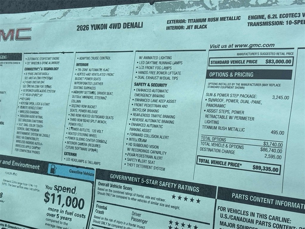 2026 GMC Yukon Denali