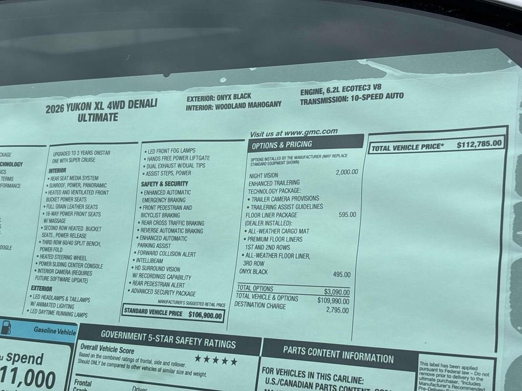 2026 GMC Yukon XL Denali Ultimate