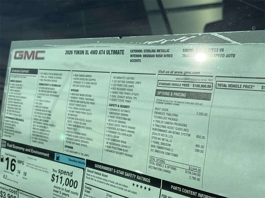 2026 GMC Yukon XL AT4 Ultimate