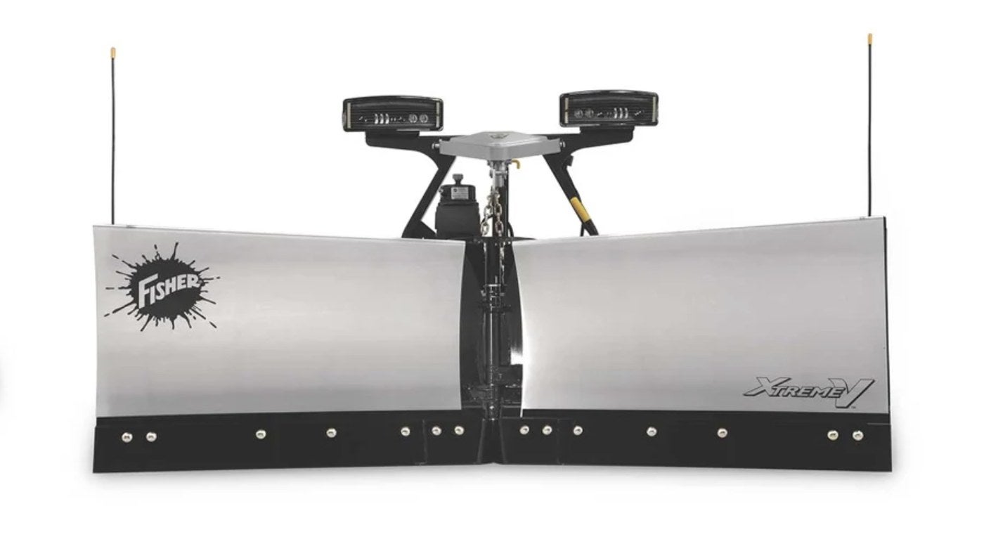 Fisher XtremeV v-plow in stainless steel