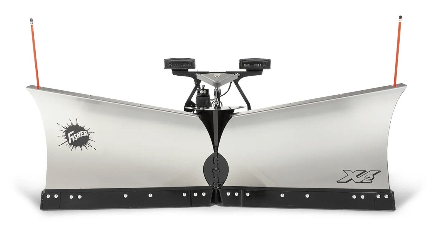 Fisher XV2 8 foot 6 inch stainless steel v-plow